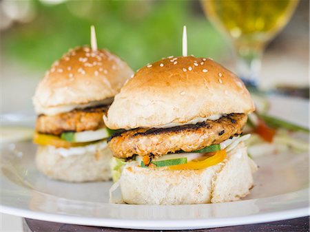 fishburger - Fish burgers served on Zanzibar Island, Tanzania Stock Photo - Premium Royalty-Free, Code: 659-08904810