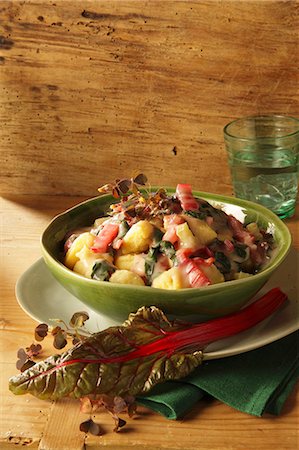 Gnocchi with colourful chard Stock Photo - Premium Royalty-Free, Code: 659-08905359
