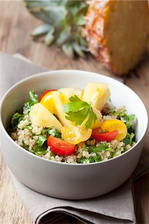 quinoa salad - Quinoa salad with tomatoes and pineapple Stock Photo - Premium Royalty-Free, Code: 659-08902657