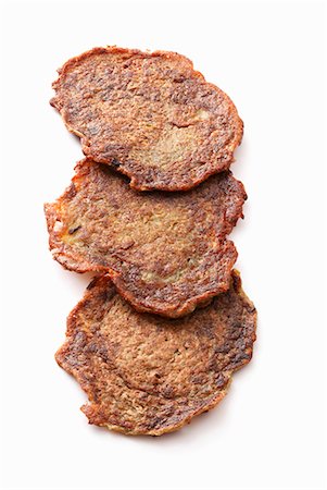 simsearch:659-08906542,k - Three potato cakes Stock Photo - Premium Royalty-Free, Code: 659-08903168