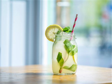 soda - Homemade lemonade in a restaurant Stock Photo - Premium Royalty-Free, Code: 659-08903741