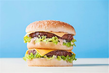 fast food photographs - A Big Mac Stock Photo - Premium Royalty-Free, Code: 659-08940075