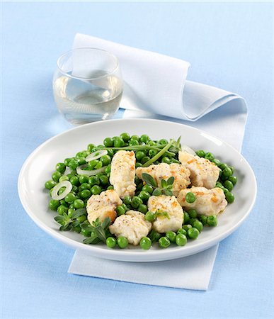 simsearch:659-09124227,k - Monkfish with baby peas Stock Photo - Premium Royalty-Free, Code: 659-08940578