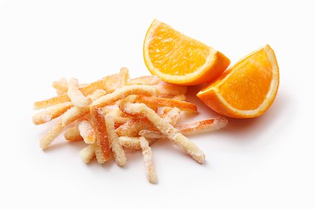 Sugared orange zest Stock Photo - Premium Royalty-Free, Code: 659-08940890