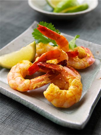 simsearch:659-03537201,k - Barbecued curried prawns Stockbilder - Premium RF Lizenzfrei, Bildnummer: 659-09124443