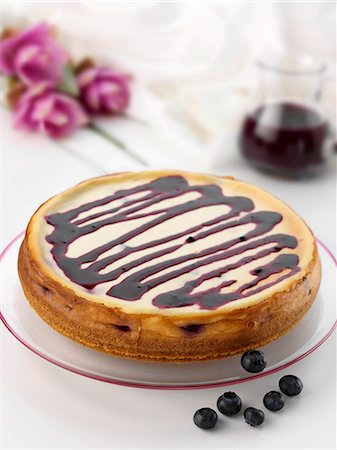 simsearch:659-07958635,k - Blueberry cheesecake Stockbilder - Premium RF Lizenzfrei, Bildnummer: 659-09124636
