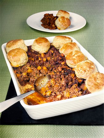 scone recipe - Mince cobbler with scones Stock Photo - Premium Royalty-Free, Code: 659-01844083