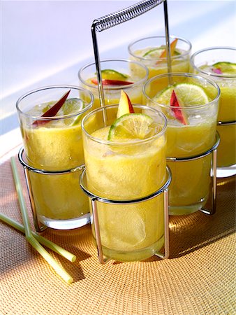 Mango and rum cocktails Stock Photo - Premium Royalty-Free, Code: 659-01844096