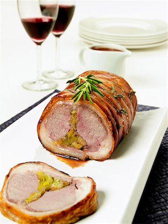 simsearch:659-01846214,k - Stuffed roast lamb Stock Photo - Premium Royalty-Free, Code: 659-01844091