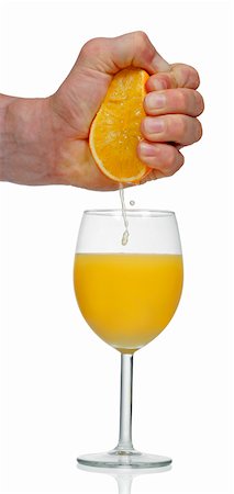 people with fruits cutout - Squeezing orange into glass Foto de stock - Sin royalties Premium, Código: 659-01844218