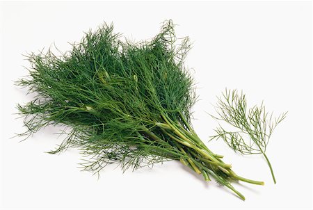 simsearch:659-01844291,k - A bunch and a sprig of fresh dill Stock Photo - Premium Royalty-Free, Code: 659-01844293