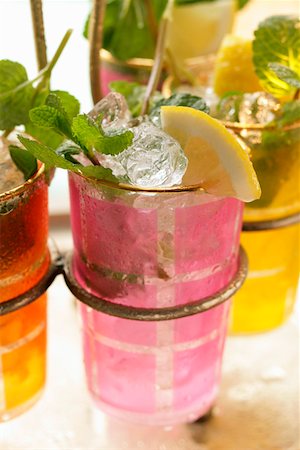 simsearch:659-07597739,k - Lemonade with ice cubes and fresh mint Stock Photo - Premium Royalty-Free, Code: 659-01844455