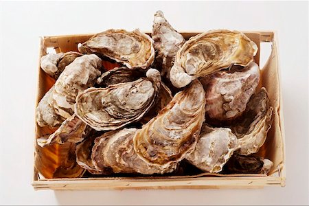 raw oyster - Oysters in a crate Stock Photo - Premium Royalty-Free, Code: 659-01844601