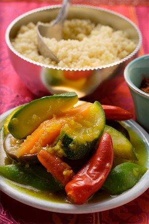 Vegetables with couscous Foto de stock - Sin royalties Premium, Código: 659-01845413