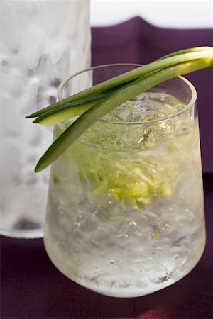simsearch:659-02211415,k - Refreshing cucumber drink with ice cubes Stock Photo - Premium Royalty-Free, Code: 659-01845701