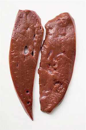 Two slices of calf's liver Stock Photo - Premium Royalty-Free, Code: 659-01845797