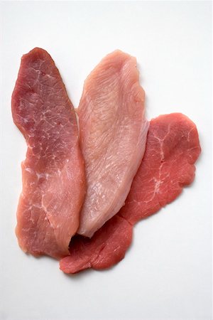 simsearch:659-01856719,k - Pork, turkey and veal escalopes Stock Photo - Premium Royalty-Free, Code: 659-01845810