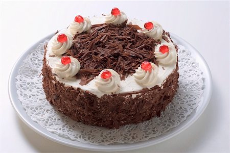 Black Forest gateau Stock Photo - Premium Royalty-Free, Code: 659-01846269