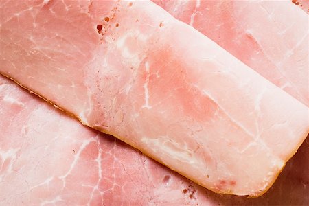 sliced ham - Jambon cuit, tranché (gros plan) Photographie de stock - Premium Libres de Droits, Code: 659-01846355