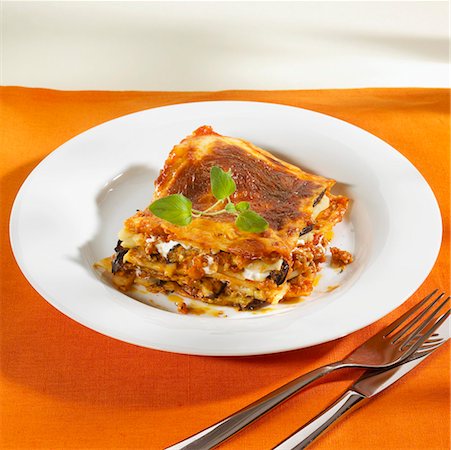 Moussaka on plate Stock Photo - Premium Royalty-Free, Code: 659-01846602