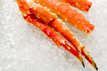 King crab legs on ice Stock Photo - Premium Royalty-Free, Code: 659-01846763