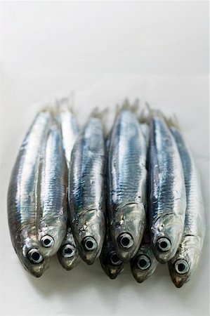 Several fresh anchovies Foto de stock - Sin royalties Premium, Código: 659-01847143