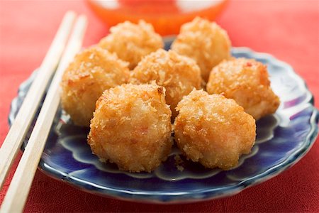 fried shrimp - Croquettes de crevettes panées (Asie) Photographie de stock - Premium Libres de Droits, Code: 659-01847878