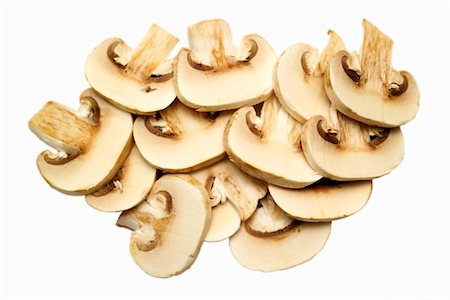 simsearch:659-01848022,k - Button mushrooms, sliced Fotografie stock - Premium Royalty-Free, Codice: 659-01848278