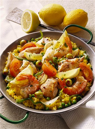 spain dish - Paella Stock Photo - Premium Royalty-Free, Code: 659-01848728