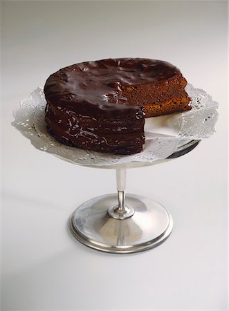 sacher - Sacher torte Stock Photo - Premium Royalty-Free, Code: 659-01848738