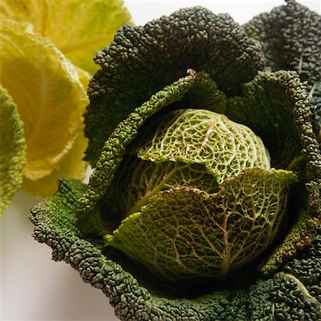 savoy head - Savoy Cabbage Foto de stock - Sin royalties Premium, Código: 659-01848789