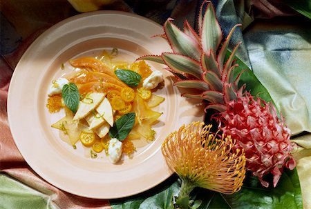 Exotic Fruit in Champagne Aspic Stock Photo - Premium Royalty-Free, Code: 659-01848812