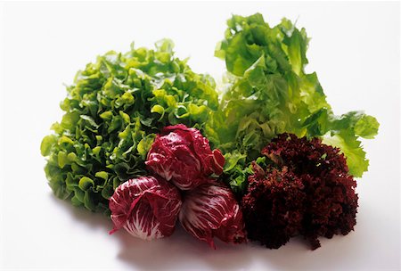 red endive - Assorted Types of Lettuce Stock Photo - Premium Royalty-Free, Code: 659-01842318