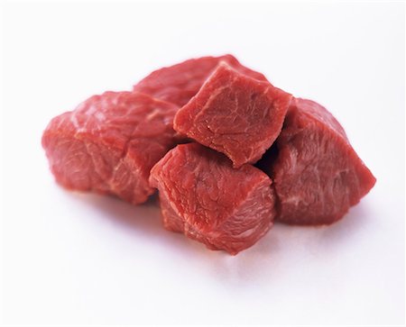Cubed Beef Foto de stock - Sin royalties Premium, Código: 659-01842396