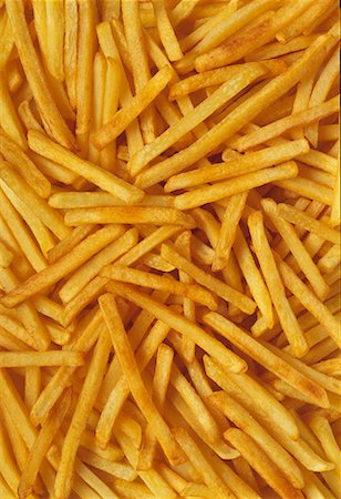 frite - Shoestring French Fries (Full Frame) Stock Photo - Premium Royalty-Free, Code: 659-01842456