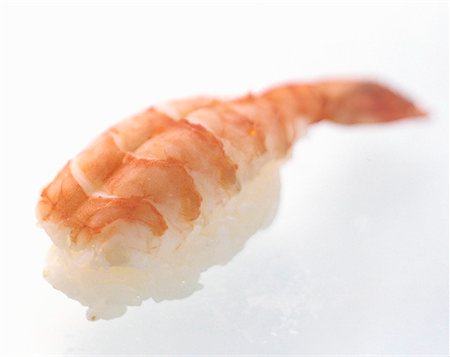 simsearch:659-01855869,k - One Shrimp Nigiri Sushi Foto de stock - Sin royalties Premium, Código: 659-01842694