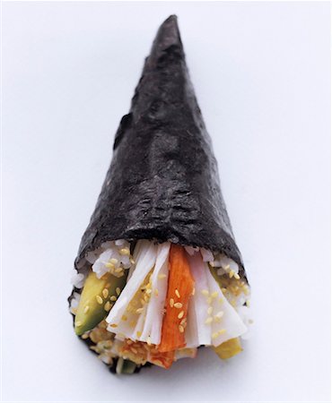 Temaki sushi avec surimi Photographie de stock - Premium Libres de Droits, Code: 659-01842716