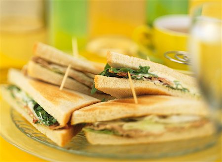 sandwich toast - Tuna sandwiches (in toast) Stock Photo - Premium Royalty-Free, Code: 659-01842967