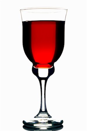 Cranberry juice in stemmed glass Foto de stock - Sin royalties Premium, Código: 659-01843132