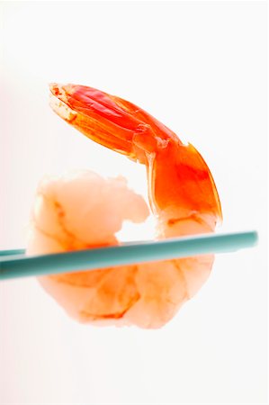 simsearch:659-01843566,k - Shrimp on chopsticks Stock Photo - Premium Royalty-Free, Code: 659-01843354