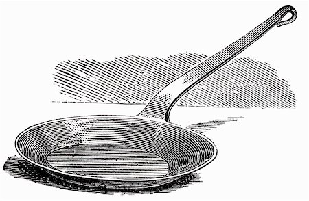 simsearch:659-01863745,k - Frying pan (illustration) Stock Photo - Premium Royalty-Free, Code: 659-01843670