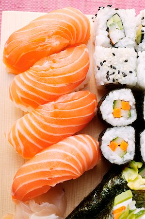 Assorted sushi Stock Photo - Premium Royalty-Free, Code: 659-01843947