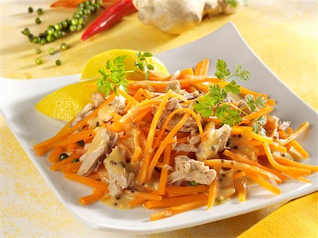 Carrot and tuna salad Stock Photo - Premium Royalty-Free, Code: 659-01854380