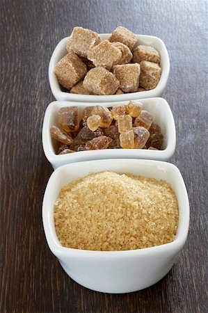 Three types of sugar Stock Photo - Premium Royalty-Free, Code: 659-01854567