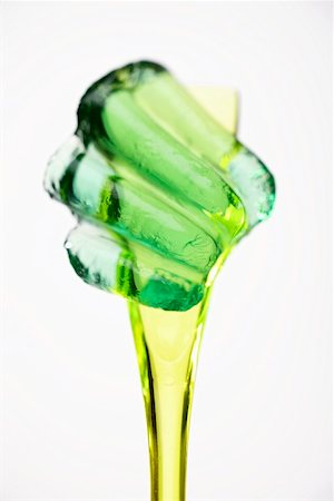 Woodruff jelly on a spoon Foto de stock - Sin royalties Premium, Código: 659-01854585