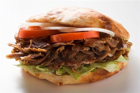 simsearch:659-01862486,k - Un döner kebab Photographie de stock - Premium Libres de Droits, Code: 659-01854720