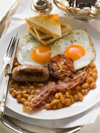 english breakfast - English breakfast Foto de stock - Sin royalties Premium, Código: 659-01854756