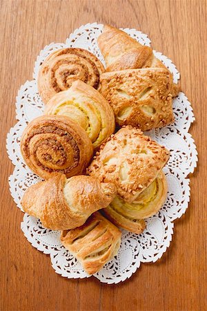 puff pastry turnover - Assorted Danish pastries Stock Photo - Premium Royalty-Free, Code: 659-01855007