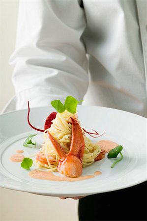 Spaghetti with lobster Stock Photo - Premium Royalty-Free, Code: 659-01855019