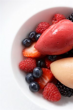 sorbetto - Sorbet with fresh berries Stock Photo - Premium Royalty-Free, Code: 659-01855361